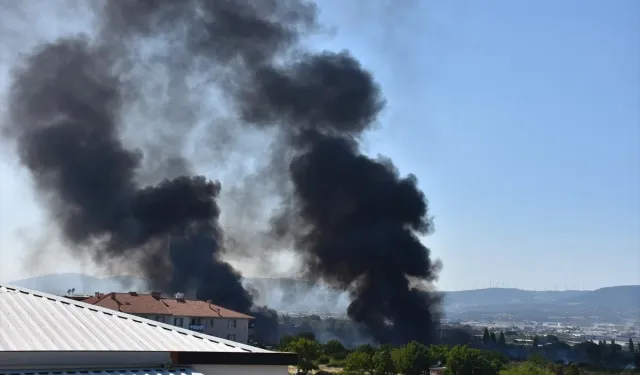 İzmir Kemalpaşa'da depo yangını kontrol altına alındı