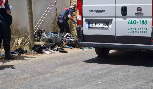 Bodrum'da hız ölüm getirdi ! Motosiklet üstündeki 2 genç hayatını kaybetti