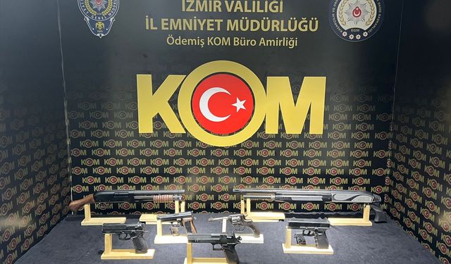 Ödemiş'te yasa dışı silah ticareti suçlamasıyla 2 gözaltı