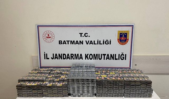 Batman’da bin 10 paket kaçak sigara ele geçirildi