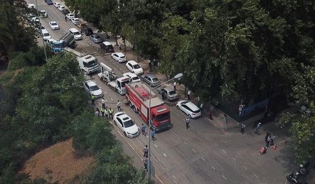 Bursa'da ağaçlık alanda yangın