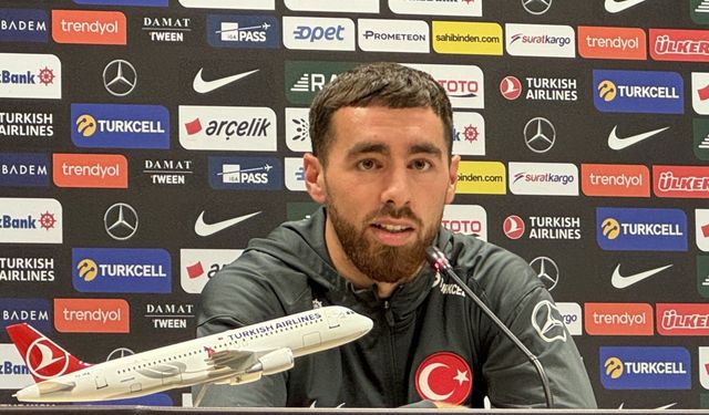 Milli futbolcular Okay Yokuşlu ve Orkun Kökçü basın toplantısında konuştu