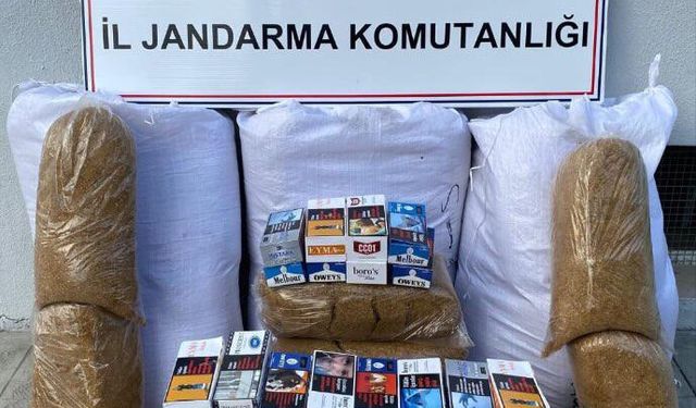 Samsun'da 150 kilo tütün ele geçirildi