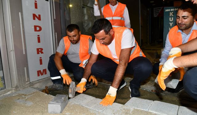 Başkan Yıldız’dan gece mesaisi