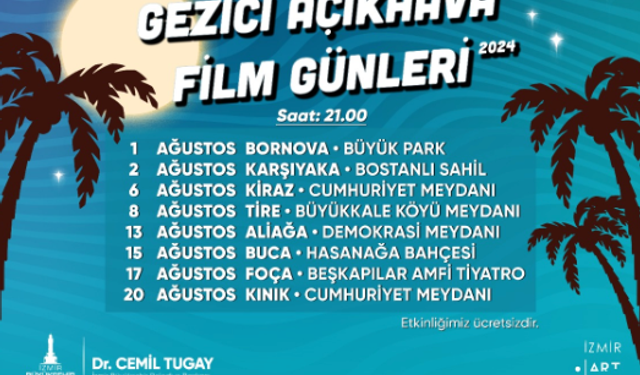 Açık havada film keyfi başlıyor