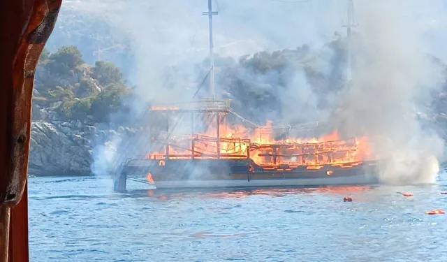 Tur teknesi yangınıyla ilgili 2 gözaltı