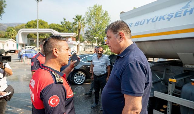 Cemil Tugay yangının etkilediği bölgelerde incelemelerde bulundu