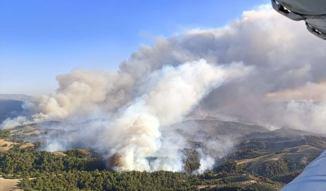 İki ayrı noktadaki yangına müdahale