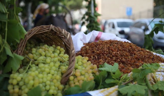 Manisa'da sezonun ilk çekirdeksiz kuru üzüm alımı törenle başladı