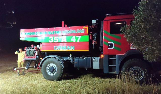 Ödemiş'te yangın söndürüldü