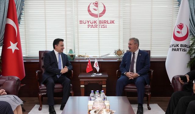 Ali Babacan, BBP Genel Başkanı Destici’yi ziyaret etti