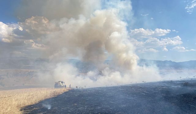 Bingöl’de mera ve ormanlık alanda çıkan yangın söndürüldü