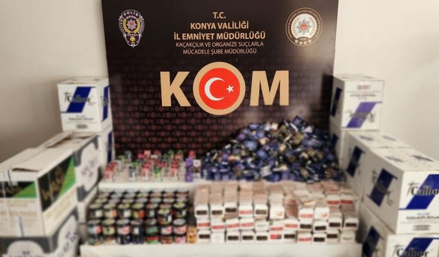 Konya'da kaçakçılık operasyonu: 21 gözaltı