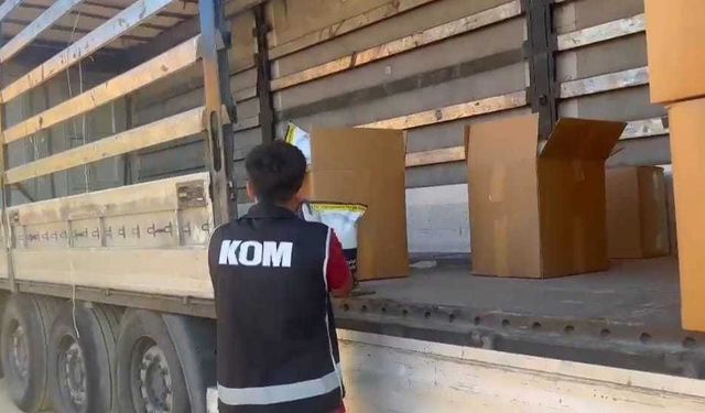 Malatya'da 4,5 ton kaçak tütün ele geçirildi