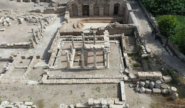 MUĞLA Dünyanın en büyük antik mermer kenti Stratonikeia, havadan görüntülendi