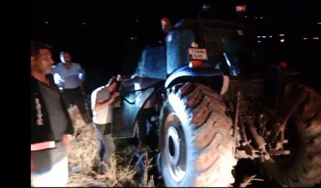 Şırnak’ta sulama kanalına devrilen traktörün sürücüsü yaralandı