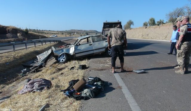 Takla atan otomobilin sürücüsü yaralandı