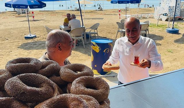 Yumurtalık Belediyesi'nden denize nazır çay simit 5 lira