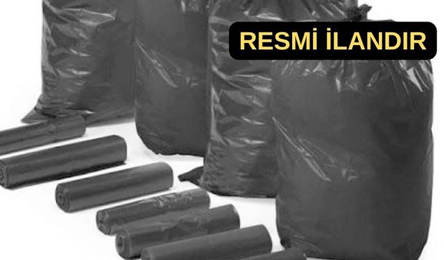 İzmir Büyükşehir Belediyesi çöp torbası alacak
