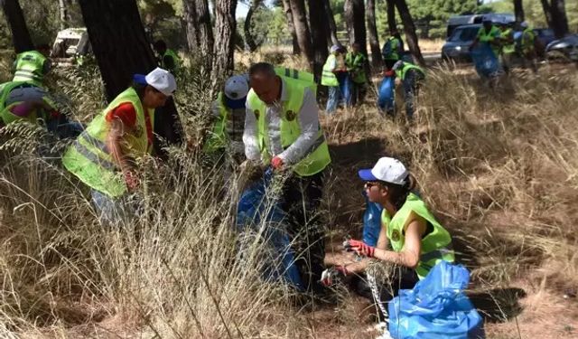 İzmir'de orman temizliği Kaynaklar'dan başladı