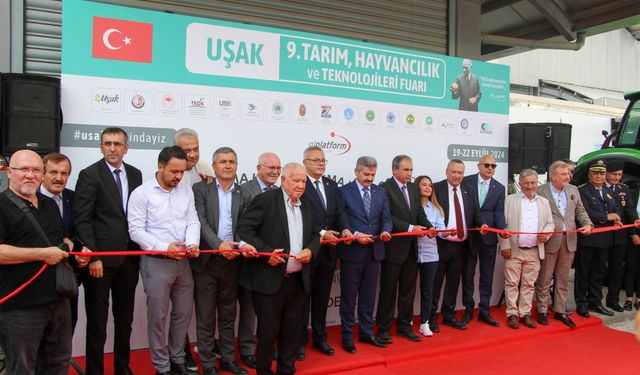 Uşak 9. Tarım, Hayvancılık ve Teknolojileri Fuarı açıldı