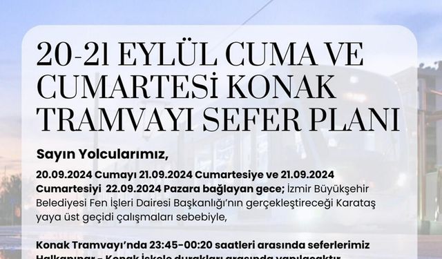 İzmir'de sefer planlarında değişiklik