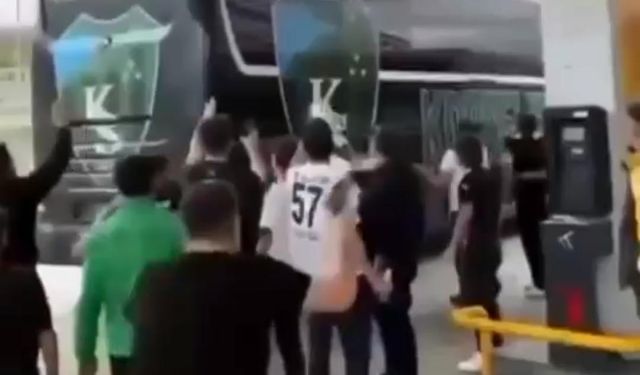 Kocaelispor takım otobüsünün arkasından tabancayla koştu