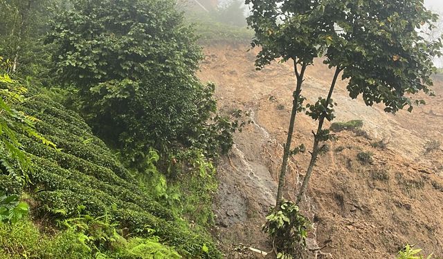 Rize'de sağanak, heyelan ve taşkınlara neden oldu