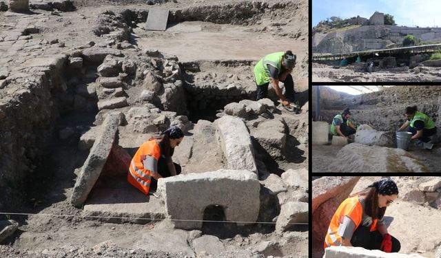 Antik Roma Tiyatrosu kazısında Osmanlı Hamamı bulundu