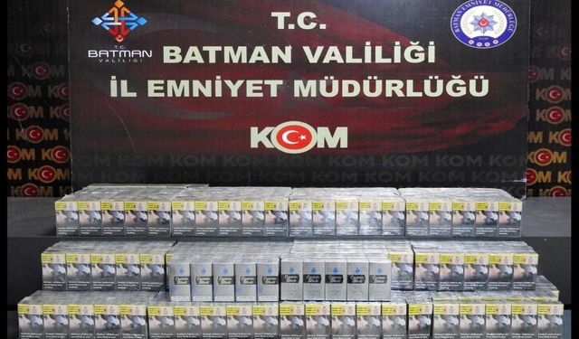 970 paket kaçak sigara ele geçirildi