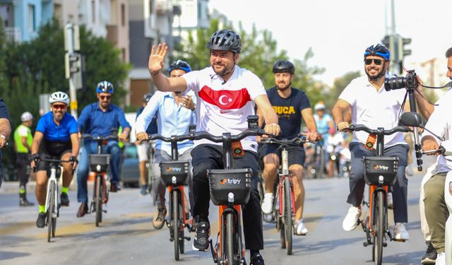 Başkan Duman çevreci ulaşımı teşvik etmek için pedal çevirdi