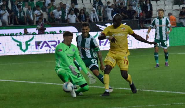 Konyaspor ile Kayserispor sessizliği bozamadı