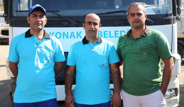 Temizlik işçileri buldukları para dolu çantayı polise teslim etti