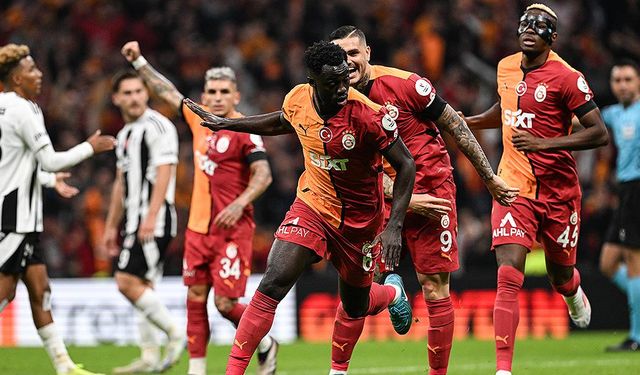 Galatasaray- Beşiktaş maçının galibi Galatasaray oldu