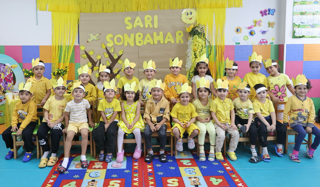 Konaklı minikler 'Sarı Sonbahar'ı öğrendi