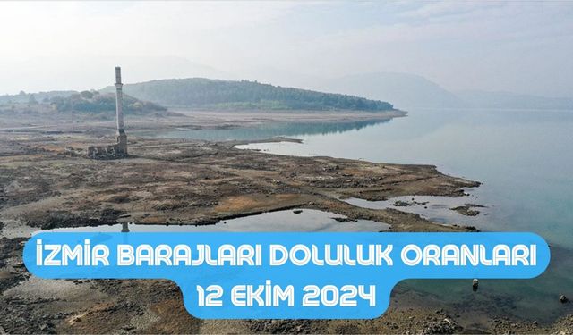 İzmir'de su krizi kapıda! İzmir barajları doluluk oranları 12 Ekim 2024