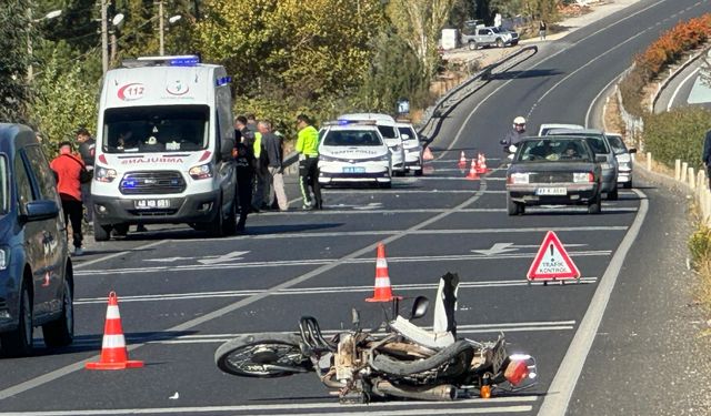 Motosiklet kazasında sürücü öldü