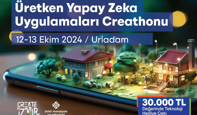 Urla'da Üretken Yapay Zeka Uygulamaları Creathonu için başvurular başladı!