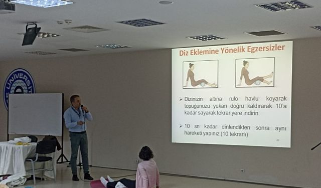 Üniversitesi öğrencilerine “Koruyucu Fizyoterapi ve Rehabilitasyon” eğitimi verildi