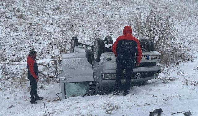 Kar ve sis kabusu, kazaya neden oldu