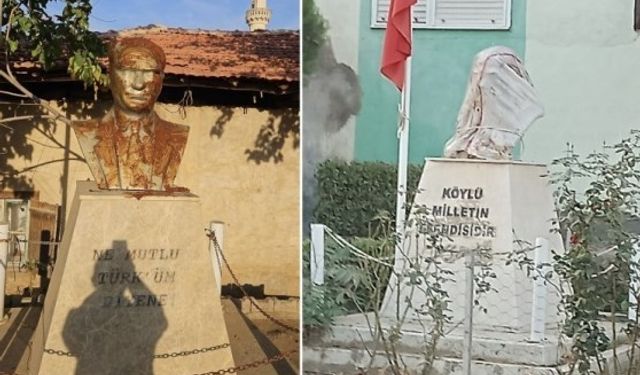 İzmir'de Atatürk büstlerine saldırı: Bir kişi gözaltında