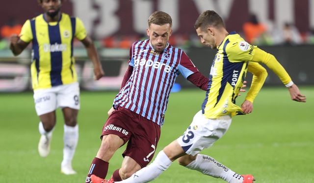 Trabzon'daki derbide kazanan Fenerbahçe