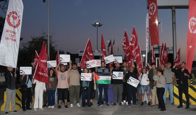 TİP’ten, İsrail’le ticarete karşı Antalya’da eylem: ‘Bu geminin burada durmasına izin vermeyeceğiz’