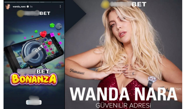 Bir skandal daha: Wanda Nara, yasa dışı bahis sitesinin reklam yüzü oldu