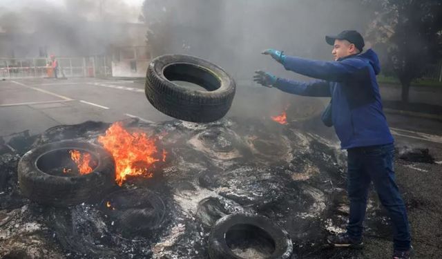 Michelin'de ortalık karıştı! İşçiler lastik yakarak protesto düzenledi