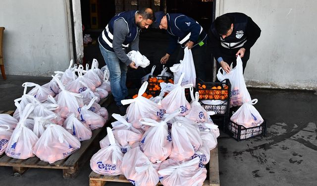 5 ton mandalina örnek iş birliği ile dağıtılıyor