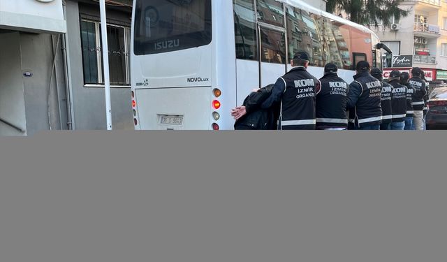 İzmir'de suç örgütü operasyonunda 7 şüpheli tutuklandı