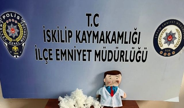 Bez bebek içerisinde uyuşturucu ele geçirildi