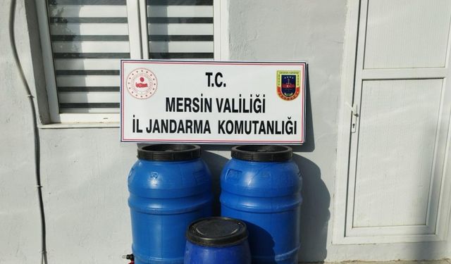 Mersin'de sahte içki operasyonu; 2 gözaltı