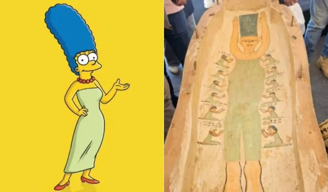 Antik Mısır Mezarındaki Tasvir, 'Marge Simpson'a Benzetildi